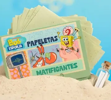 Papeletas Matificantes Bob Esponja