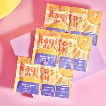 Kit Decolorante }rayitos de Sol